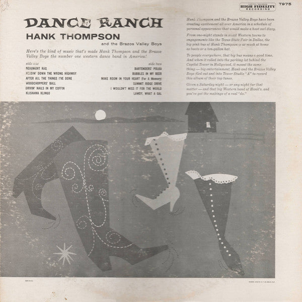 Hank Thompson and His Brazos Valley Boys - Dance Ranch (1958 MONO)
