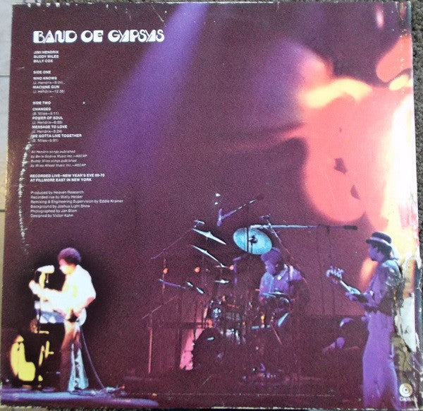 Jimi Hendrix - Band Of Gypsys (80s Press)