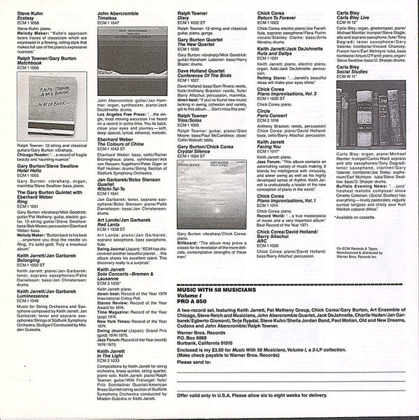 Pat Metheny Group - Offramp (1982 US Press)