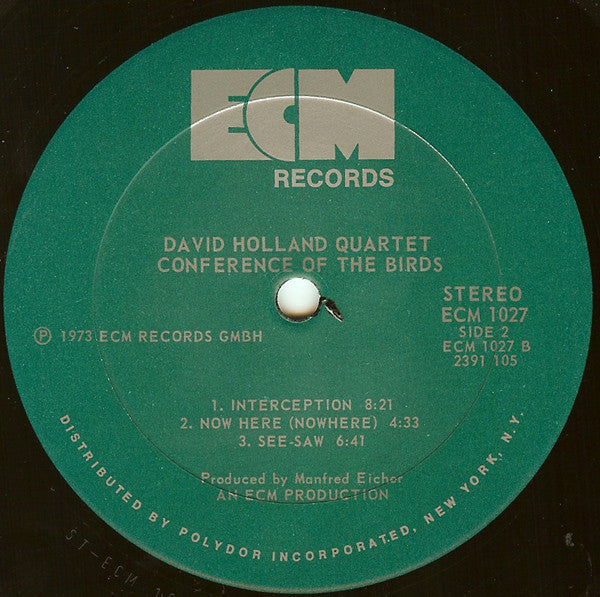 David Holland Quartet - Conference Of The Birds (LP) [US] 1st (Near Mint (NM or M-))