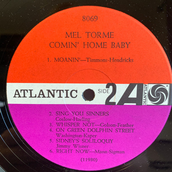 Mel Tormé - Comin' Home Baby! (LP) [US] 1st (Near Mint (NM or M-))