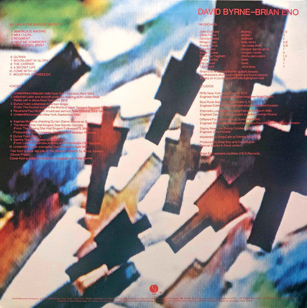 Brian Eno - My Life In The Bush Of Ghosts (LP) [US] 1st (Very Good Plus (VG+))