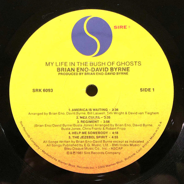 Brian Eno - My Life In The Bush Of Ghosts (LP) [US] 1st (Very Good Plus (VG+))