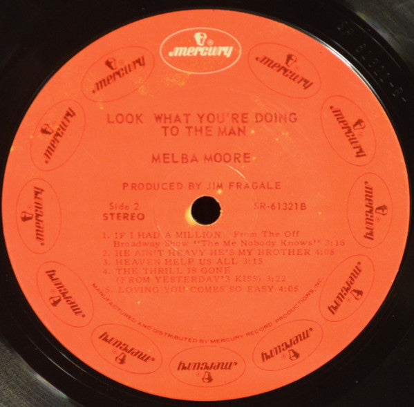 Melba Moore - Look What You're Doing To The Man (LP) [US] 1st (Near Mint (NM or M-))