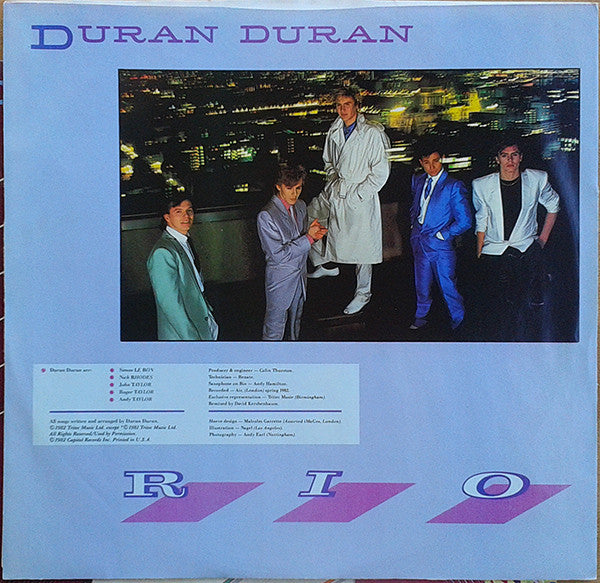 Duran Duran - Rio (LP) [US] 1st (Very Good Plus (VG+))