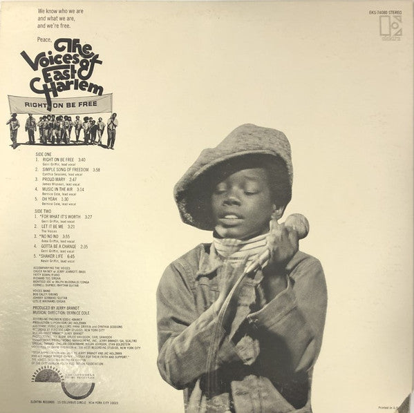 The Voices Of East Harlem - Right On Be Free (LP) [US] 1st (Very Good Plus (VG+))