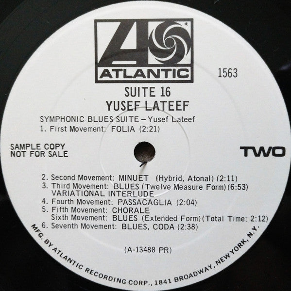 Yusef Lateef - Suite 16 (LP) [US] 1st (Very Good Plus (VG+))