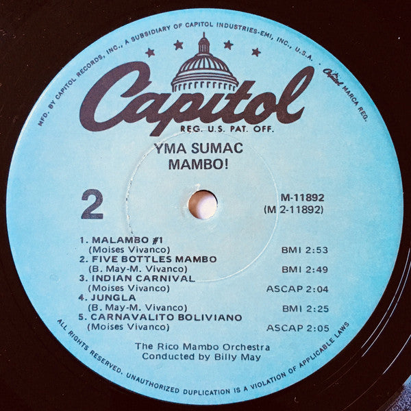 Yma Sumac - Mambo! (1970s MONO RE)