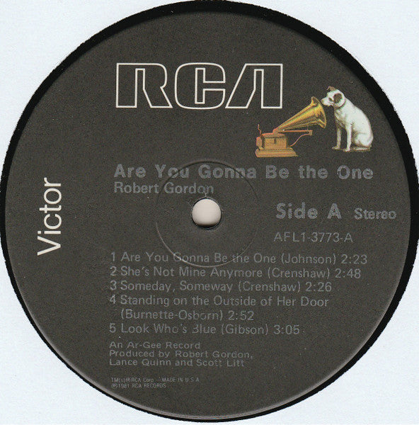 Robert Gordon (2) - Are You Gonna Be The One (LP) [US] 1st (Mint (M))