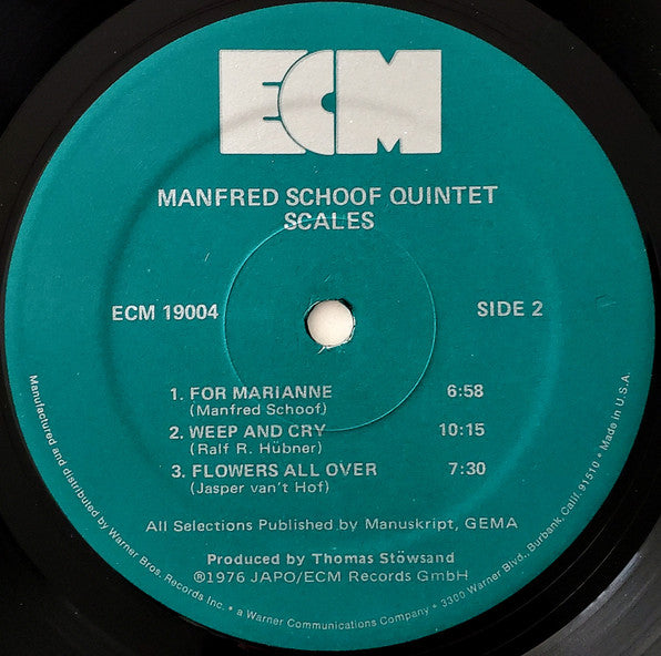 Manfred Schoof Quintet - Scales (LP) [US] 1st (Near Mint (NM or M-))