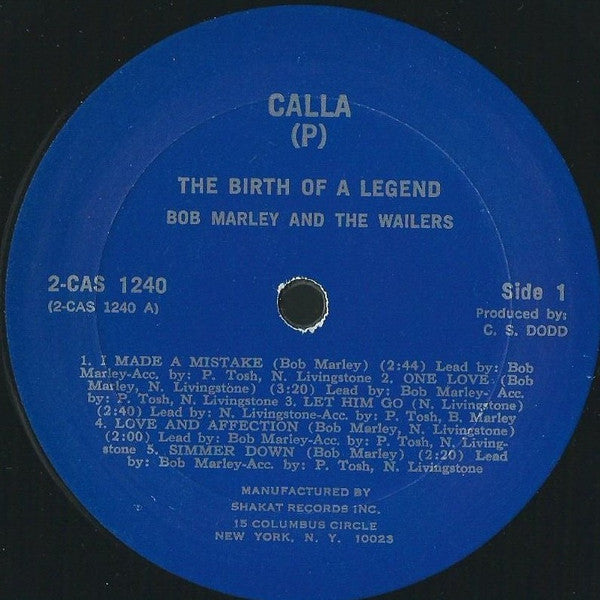 Bob Marley & The Wailers - The Birth Of A Legend (1976 2xLP)