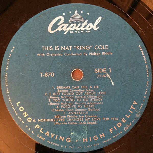 Nat King Cole - This Is Nat "King" Cole (LP) [US] 1st (Near Mint (NM or M-))