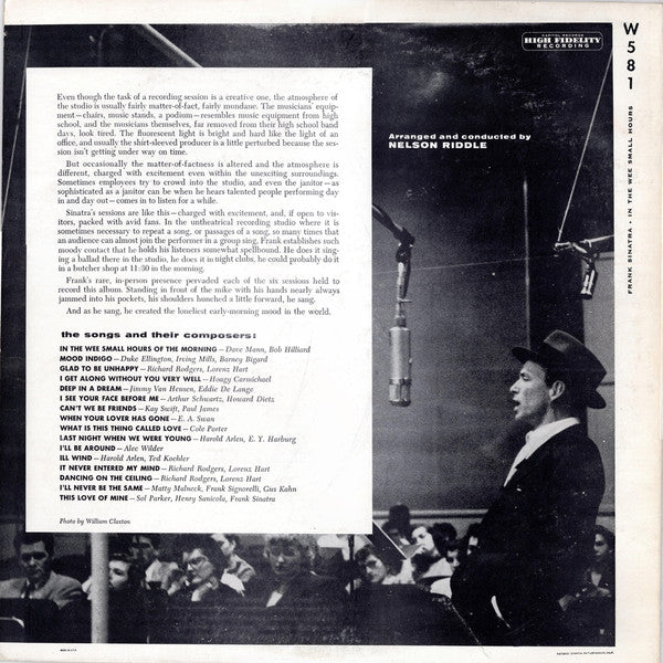 Frank Sinatra - In The Wee Small Hours (LP) [US] 1959 RP