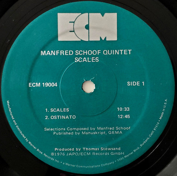 Manfred Schoof Quintet - Scales (LP) [US] 1st (Near Mint (NM or M-))
