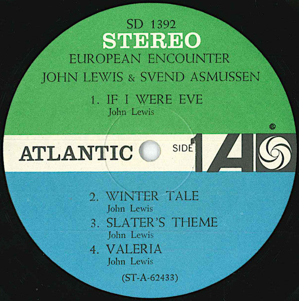 John Lewis (2) - European Encounter (LP) [US] 1st (Very Good Plus (VG+))