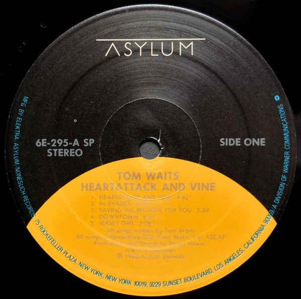 Tom Waits - Heartattack And Vine (LP) [US] 1984 RP