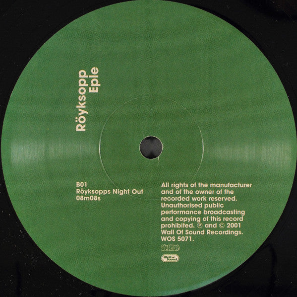 Röyksopp - Eple (12") [UK] 1st (Very Good Plus (VG+))