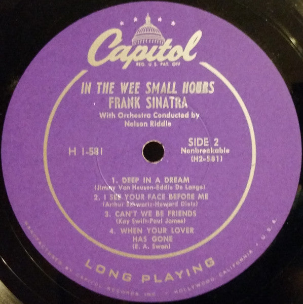 Frank Sinatra - In The Wee Small Hours (Part 1) (10")