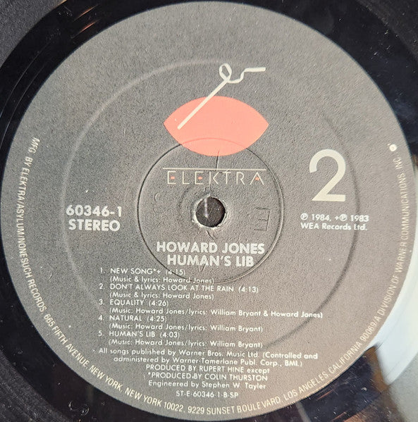Howard Jones - Human's Lib (LP) [US] 1st (Mint (M))