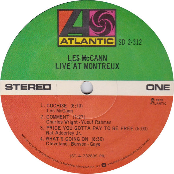 Les McCann - Live At Montreux (LP) [US] RP (Very Good Plus (VG+))