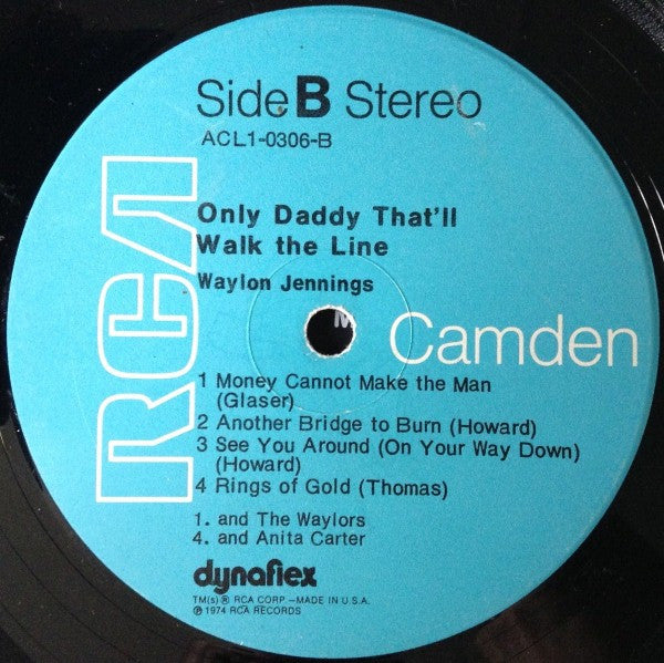 Waylon Jennings - Only Daddy That'll Walk The Line (LP) [US] 1st