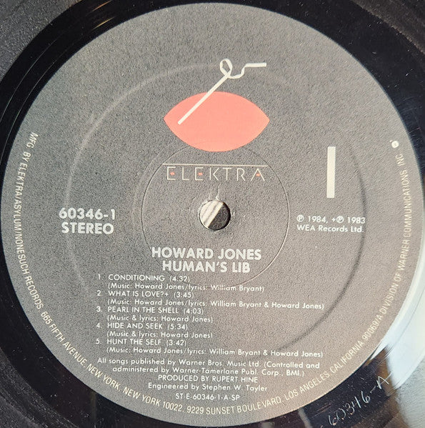 Howard Jones - Human's Lib (LP) [US] 1st (Mint (M))