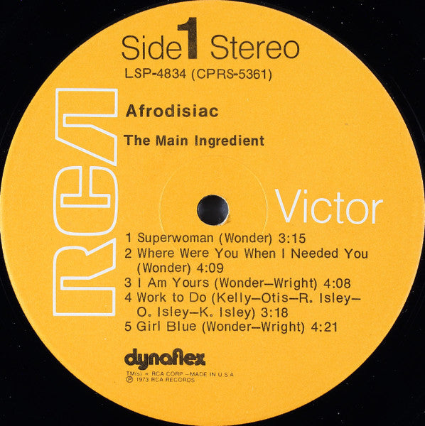 The Main Ingredient - Afrodisiac (LP) [US] 1st (Very Good Plus (VG+))