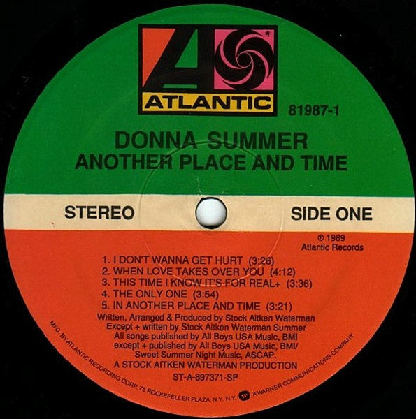 Donna Summer - Another Place And Time (1989 SEALED)