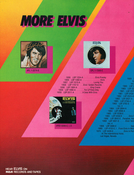 Elvis Presley - Elvis In Concert (LP) [US] 1st