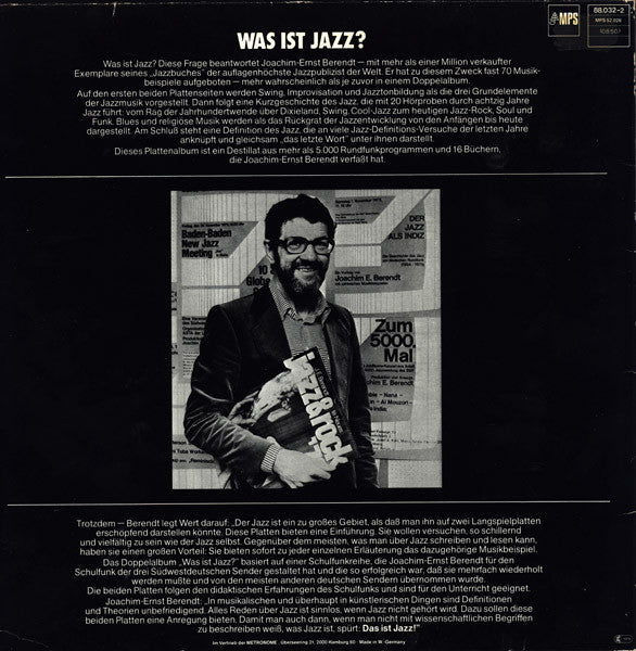 Joachim Ernst Berendt - Was Ist Jazz? (LP) [Germany] 1st (Very Good Plus (VG+))
