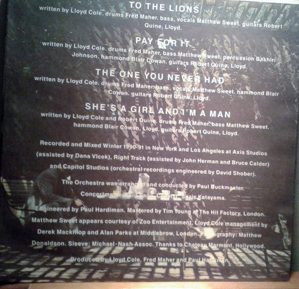 Lloyd Cole - Don't Get Weird On Me Babe (LP) [Greece] 1st (Near Mint (NM or M-))