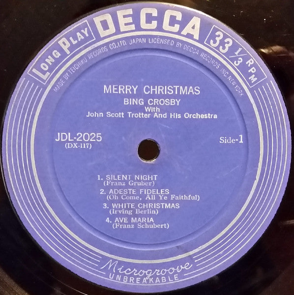 Bing Crosby - Merry Christmas (LP) [Japan] 1st (Very Good (VG))