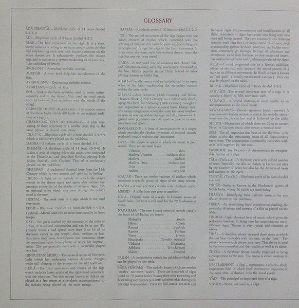Various - The Anthology Of Indian Music Volume One (LP) [US] 1st (Very Good Plus (VG+))