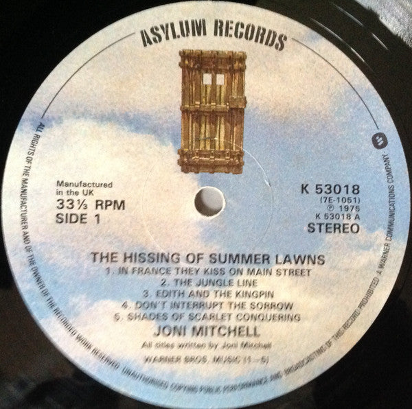 Joni Mitchell - The Hissing Of Summer Lawns (LP) [UK] 1st (Very Good Plus (VG+))
