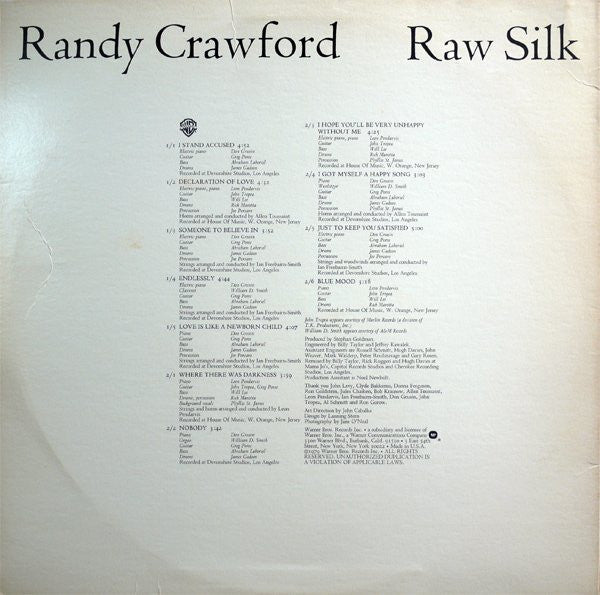 Randy Crawford - Raw Silk (LP) [US] 1st (Very Good Plus (VG+))