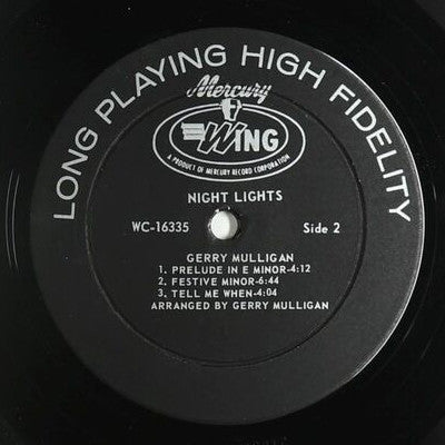 Gerry Mulligan - Night Lights (LP) [US] 1967 RP (Very Good Plus (VG+))