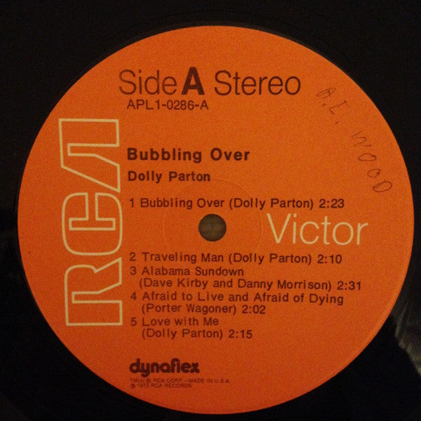 Dolly Parton - Bubbling Over (LP) [US] 1st