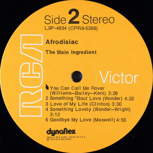 The Main Ingredient - Afrodisiac (LP) [US] 1st (Very Good Plus (VG+))