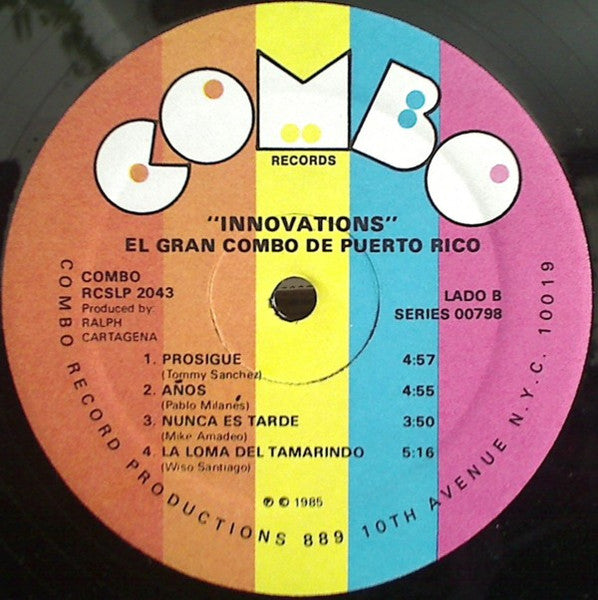 El Gran Combo - Innovations (1985 US Press)