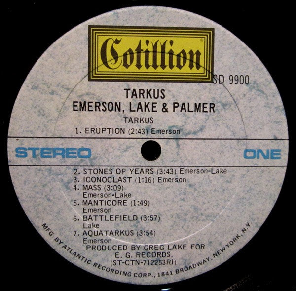 Emerson, Lake & Palmer - Tarkus (1971 US Press)