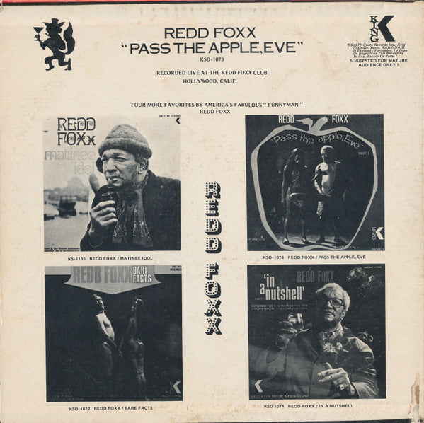 Redd Foxx - Pass The Apple, Eve - Part Two (1975 SEALED)
