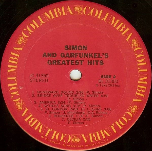 Simon & Garfunkel - Simon And Garfunkel's Greatest Hits (70s RE)
