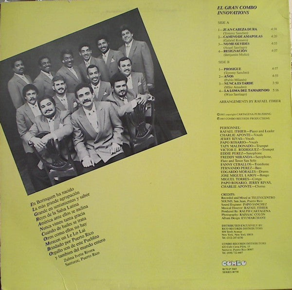 El Gran Combo - Innovations (1985 US Press)
