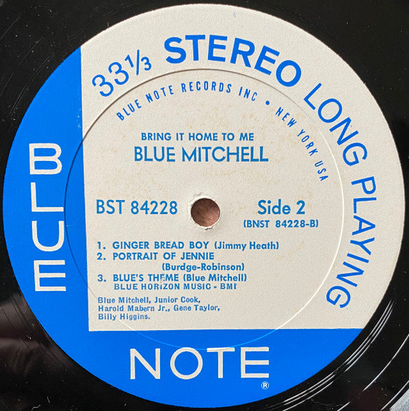 Blue Mitchell - Bring It Home To Me (LP) [US] 1st (Very Good Plus (VG+))