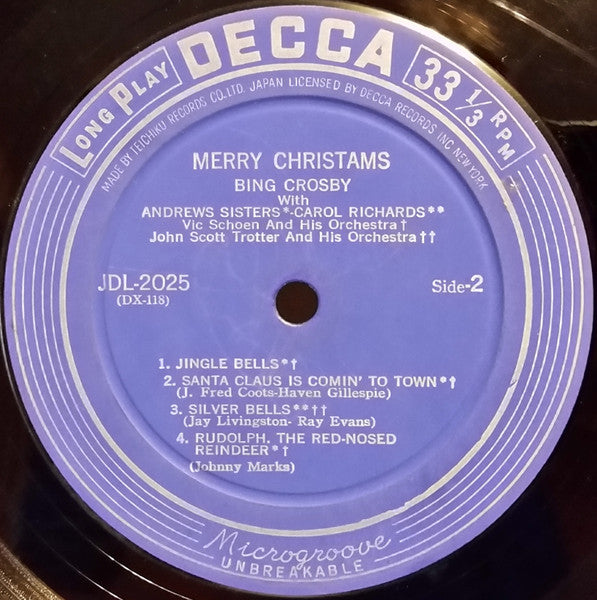 Bing Crosby - Merry Christmas (LP) [Japan] 1st (Very Good (VG))