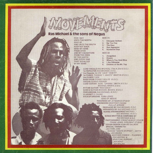 Ras Michael & The Sons Of Negus - Movements (1978 Jamaican Press)