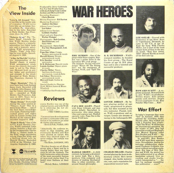 Eric Burdon & War - Love Is All Around