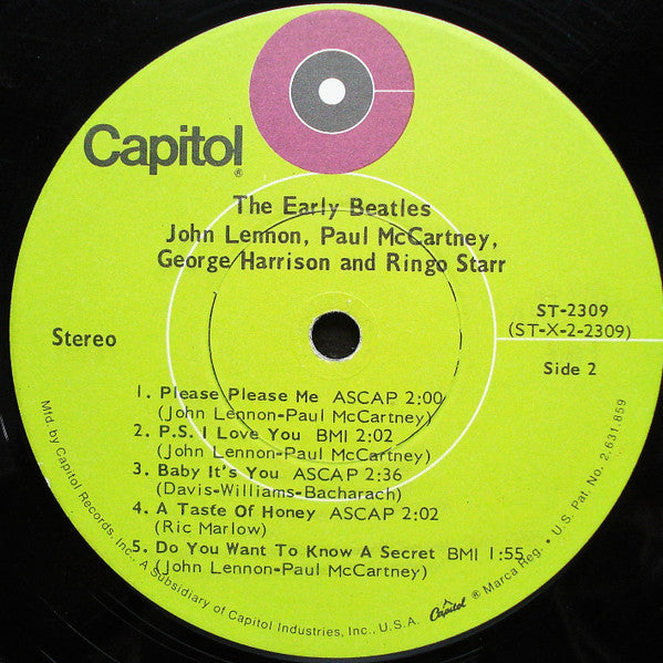 The Beatles - The Early Beatles (LP) [US] 1969 RP (Very Good Plus (VG+))
