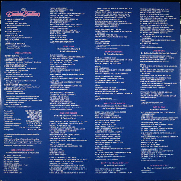 The Doobie Brothers - One Step Closer (LP) [US] 1st (Very Good Plus (VG+))