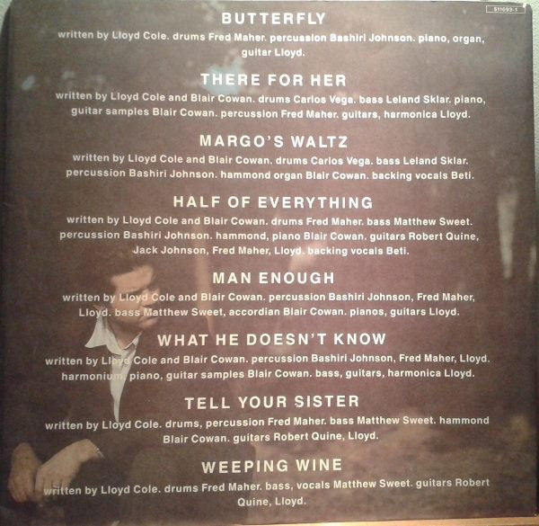Lloyd Cole - Don't Get Weird On Me Babe (LP) [Greece] 1st (Near Mint (NM or M-))